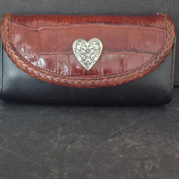 Vintage Brighton Black and Brown Women's Eyeglass Case - Picture 3 of 5